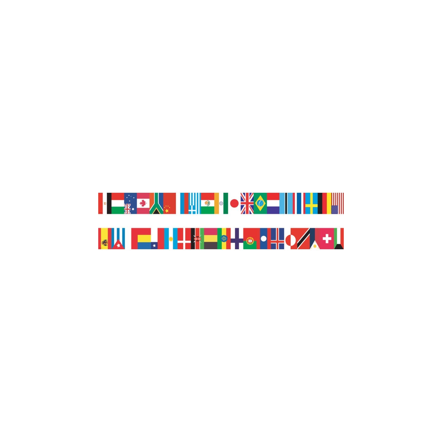 Edupress™ International Flags Straight Border Trim, 35 Feet
