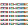 Edupress™ International Flags Spotlight Border™, 36 Per Pack, 6 Packs