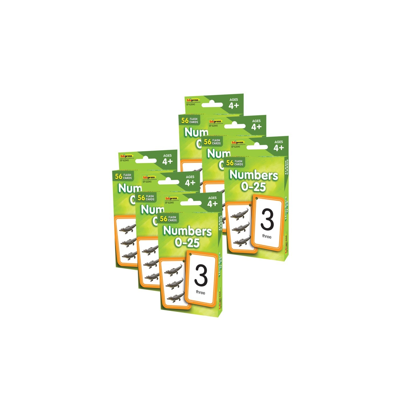 Edupress™ Numbers 0-25 Flash Cards, 6 Packs
