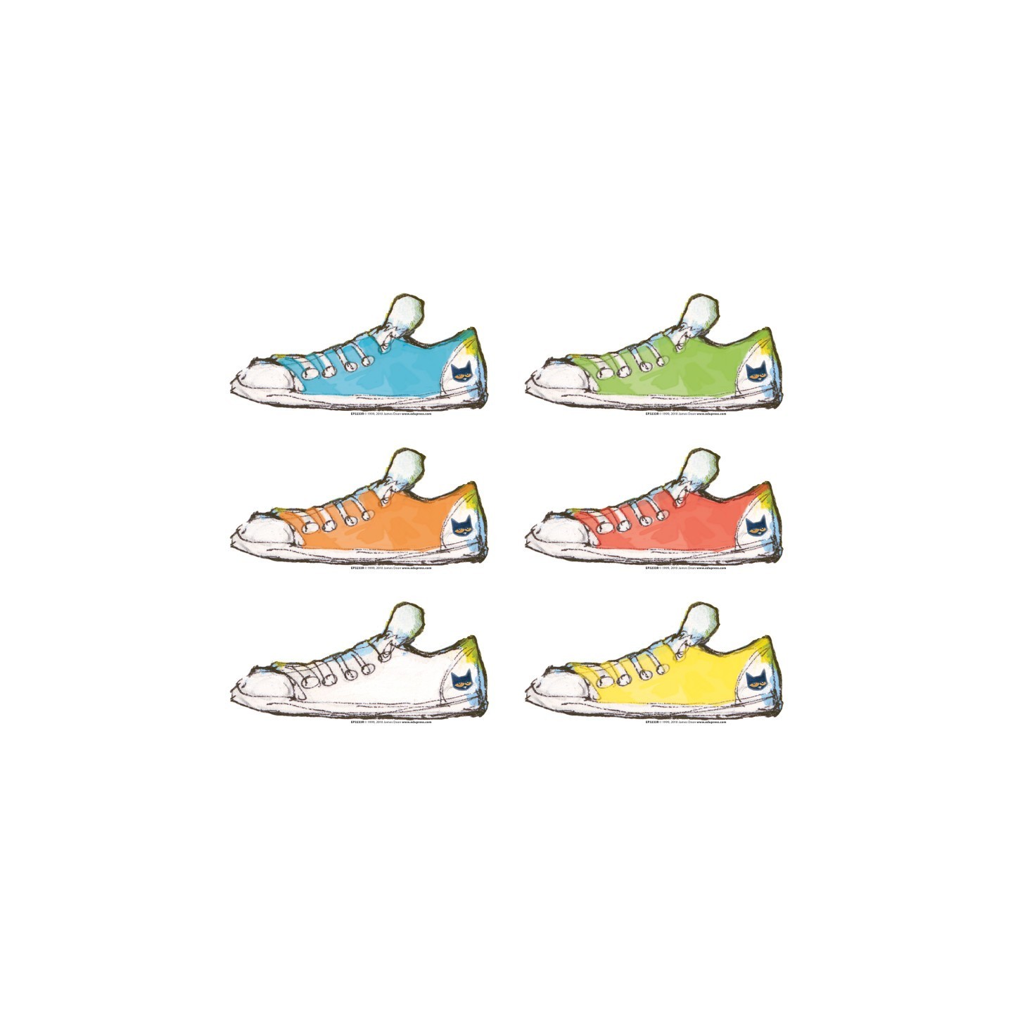Edupress™ Pete the Cat® Groovy Shoes Accents, Pack of 36