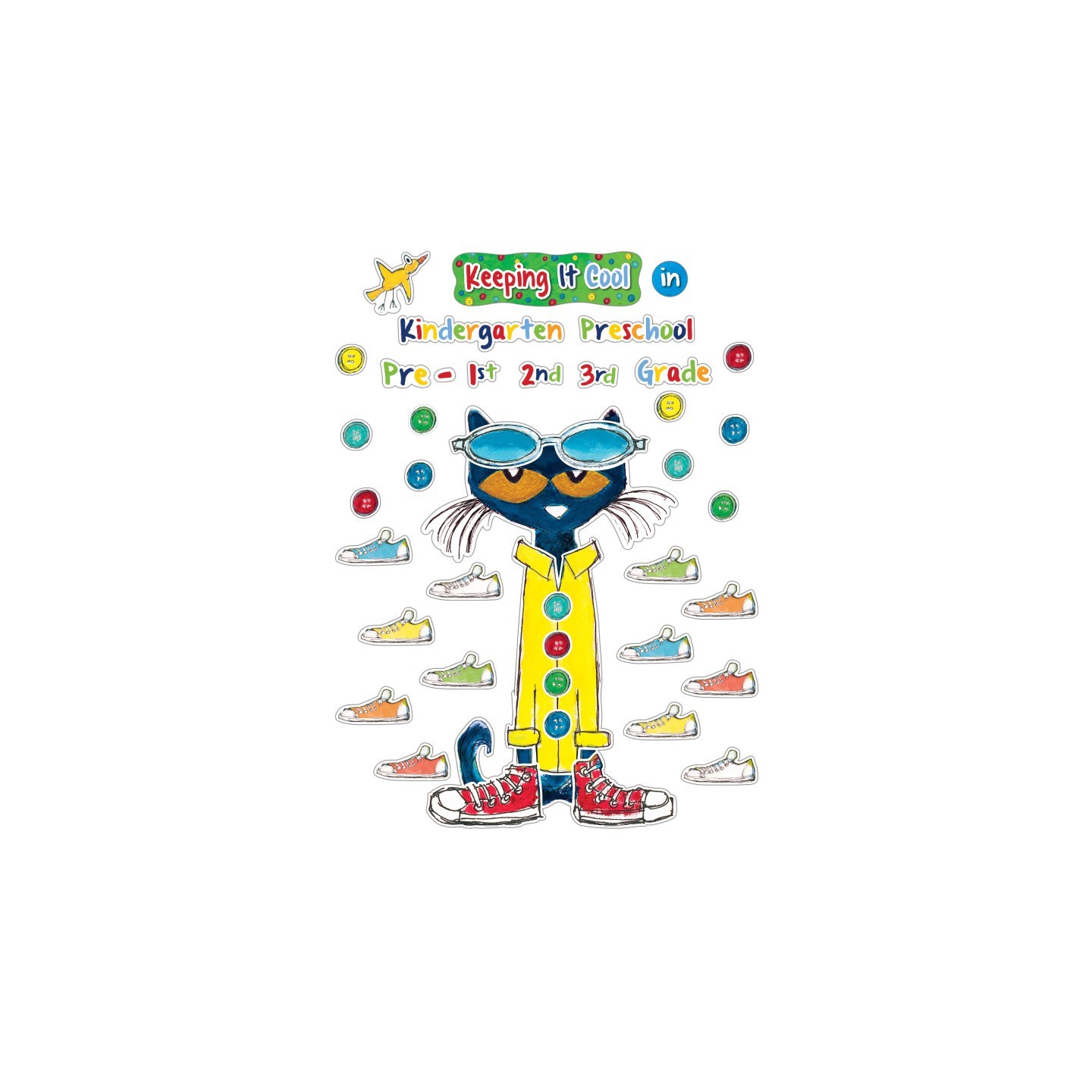 Edupress™ Pete the Cat® Keeping It Cool In...Bulletin Board Set