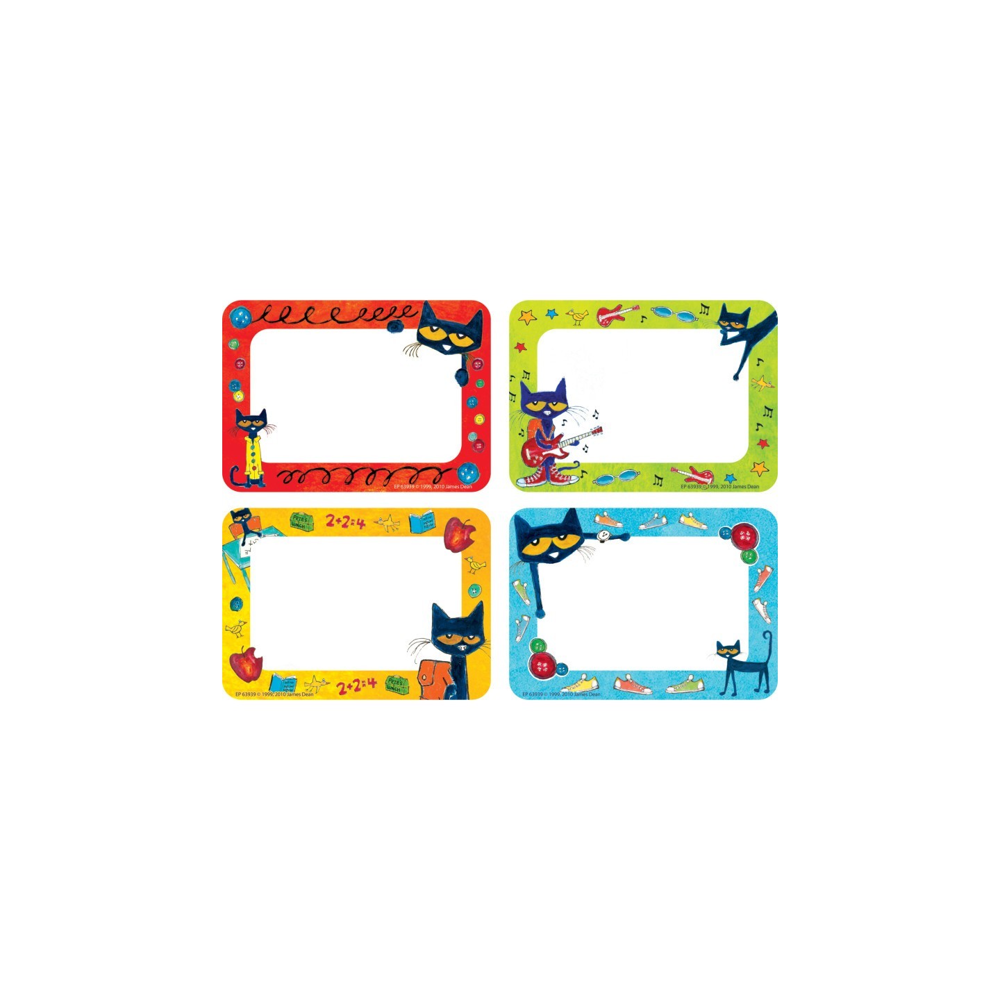 Edupress™ Pete the Cat® Name Tags/Labels, Pack of 36