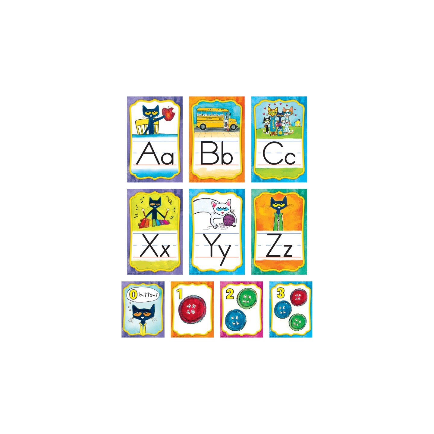 Edupress™ Pete the Cat® Alphabet Bulletin Board Set