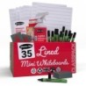 Show-me® Classpack of 35 x Lined/Plain 8" x 12" Lapboards, with Pens, Erasers, Cleaner
