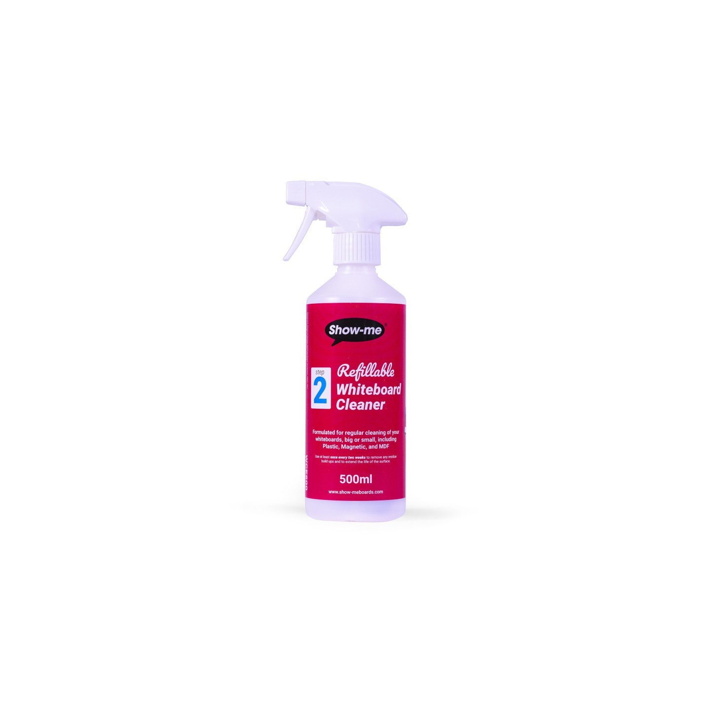 Show-me® Refillable Dry Erase Board Cleaner, 16.9 fl. oz., Pack of 6