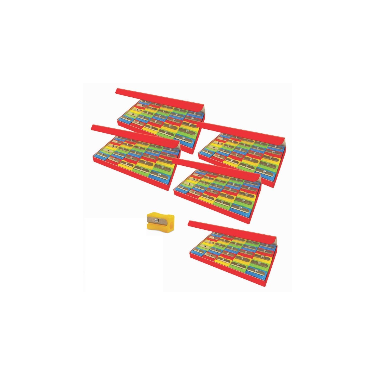Eisen Single Hole Pencil Sharpener, 25 Per Pack, 5 Packs