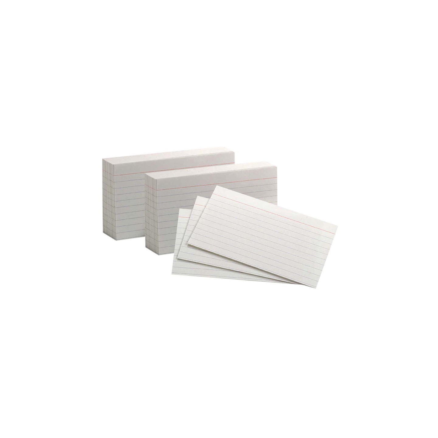 Oxford® White Commercial Index Cards, 3" x 5", Ruled, 1000 Per Pack, 2 Packs