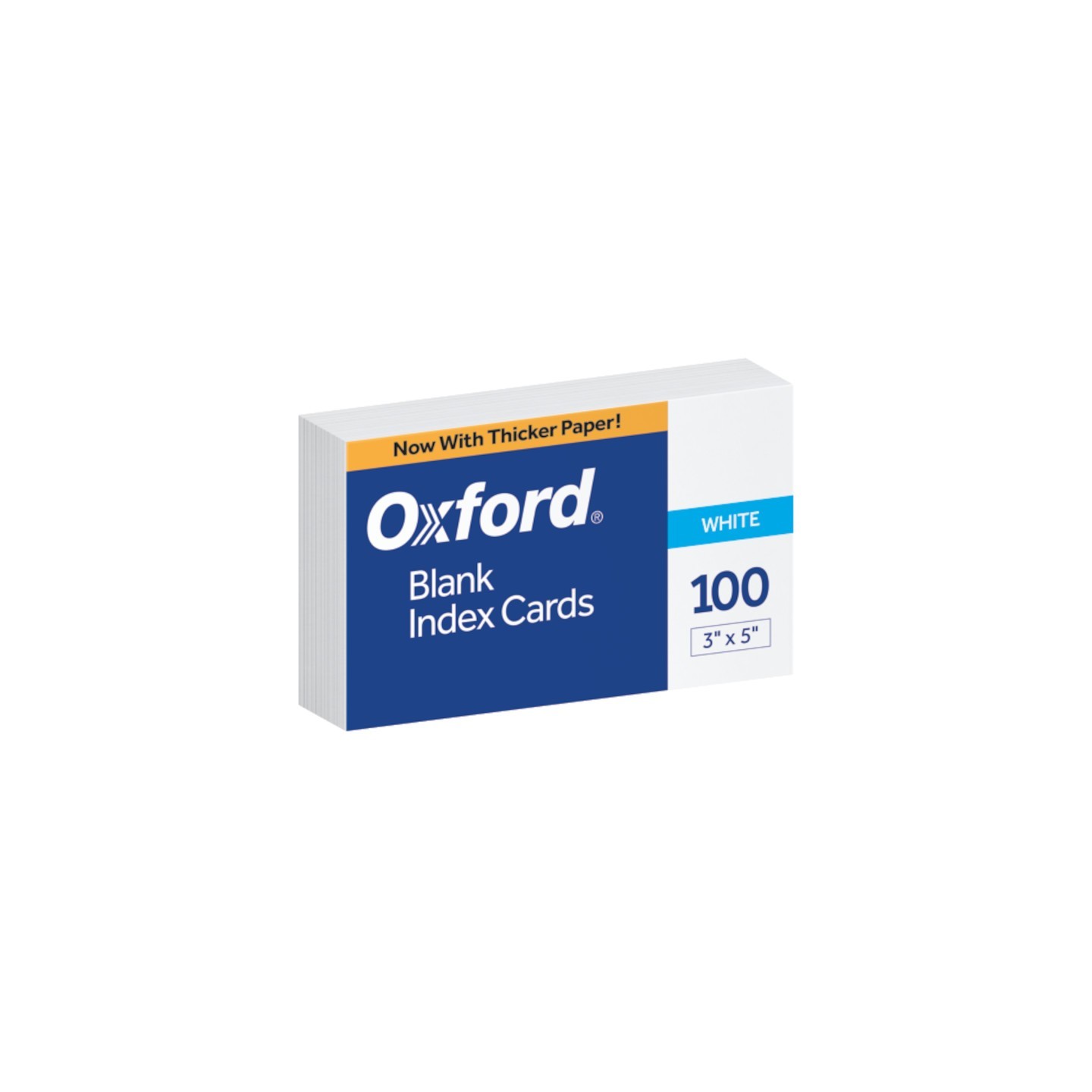 Oxford® Blank Index Cards, 3" x 5", White, Pack of 100