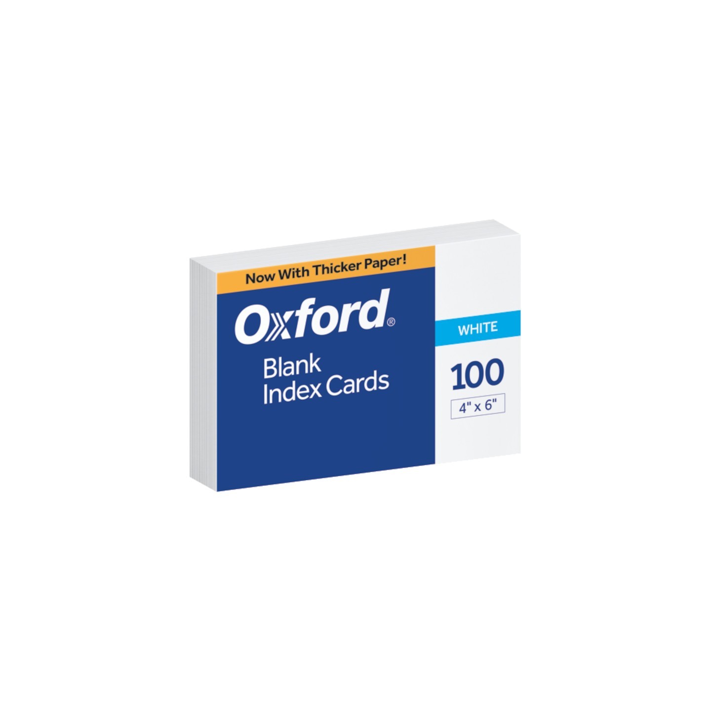 Oxford® Blank Index Cards, 4" x 6", White, Pack of 100
