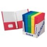 Oxford® School Grade Twin Pocket Folder with Fasteners, Pack of 100