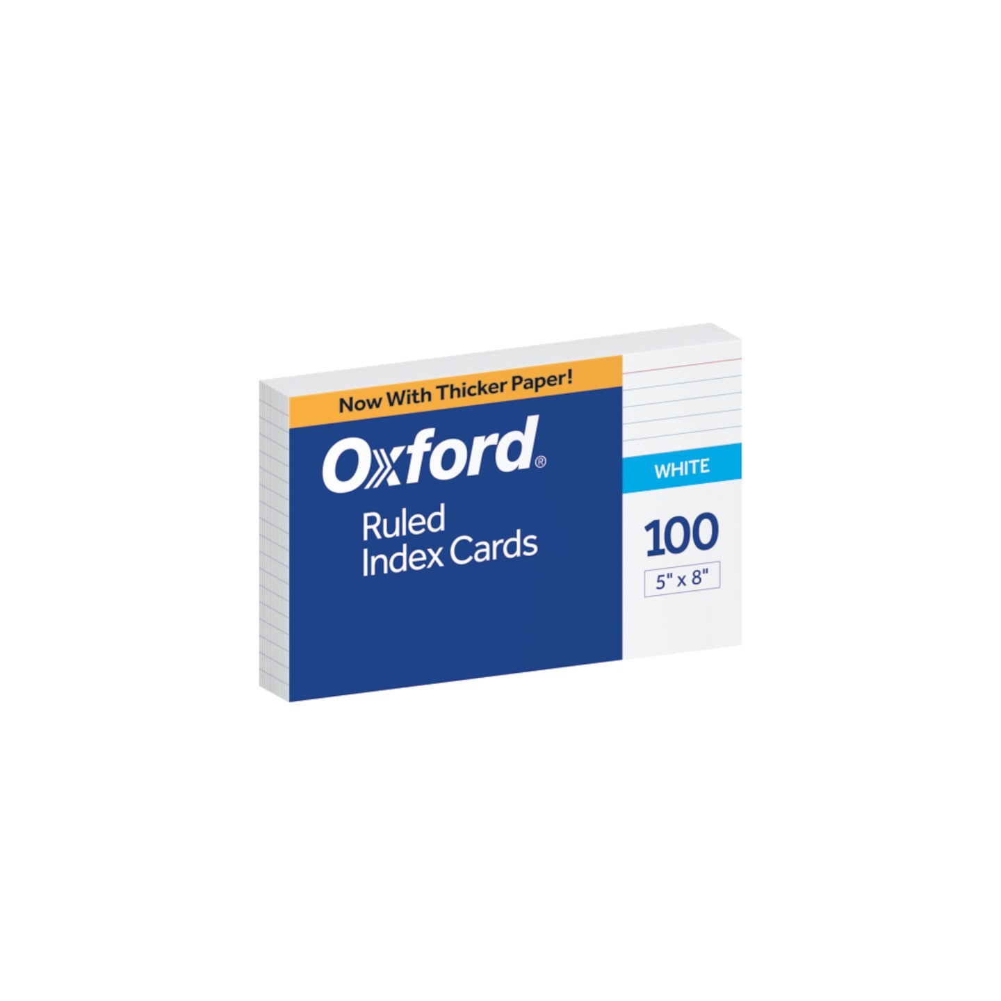 Oxford® Ruled Index Cards, 5" x 8", White, Pack of 100