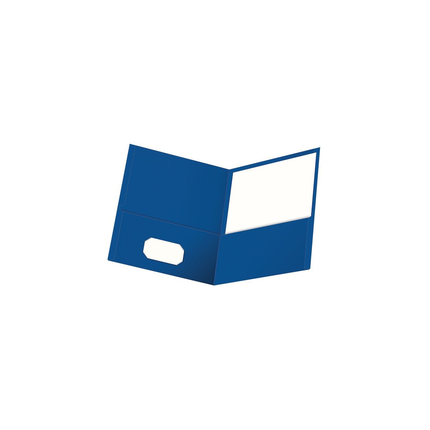 Oxford® Twin Pocket Folders, Letter Size, Royal Blue, Box of 25