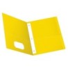 Oxford® Twin Pocket Folders with Fasteners, Letter Size, Yellow, Box of 25
