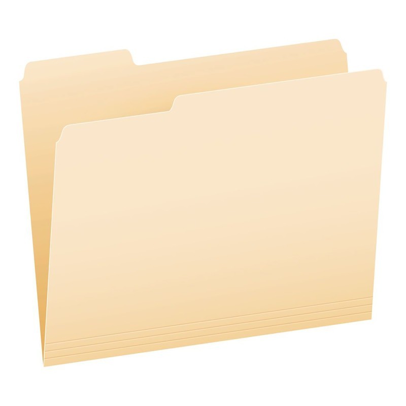 Pendaflex® File Folders, Letter Size, Manila, 1/3 Cut, Box of 100