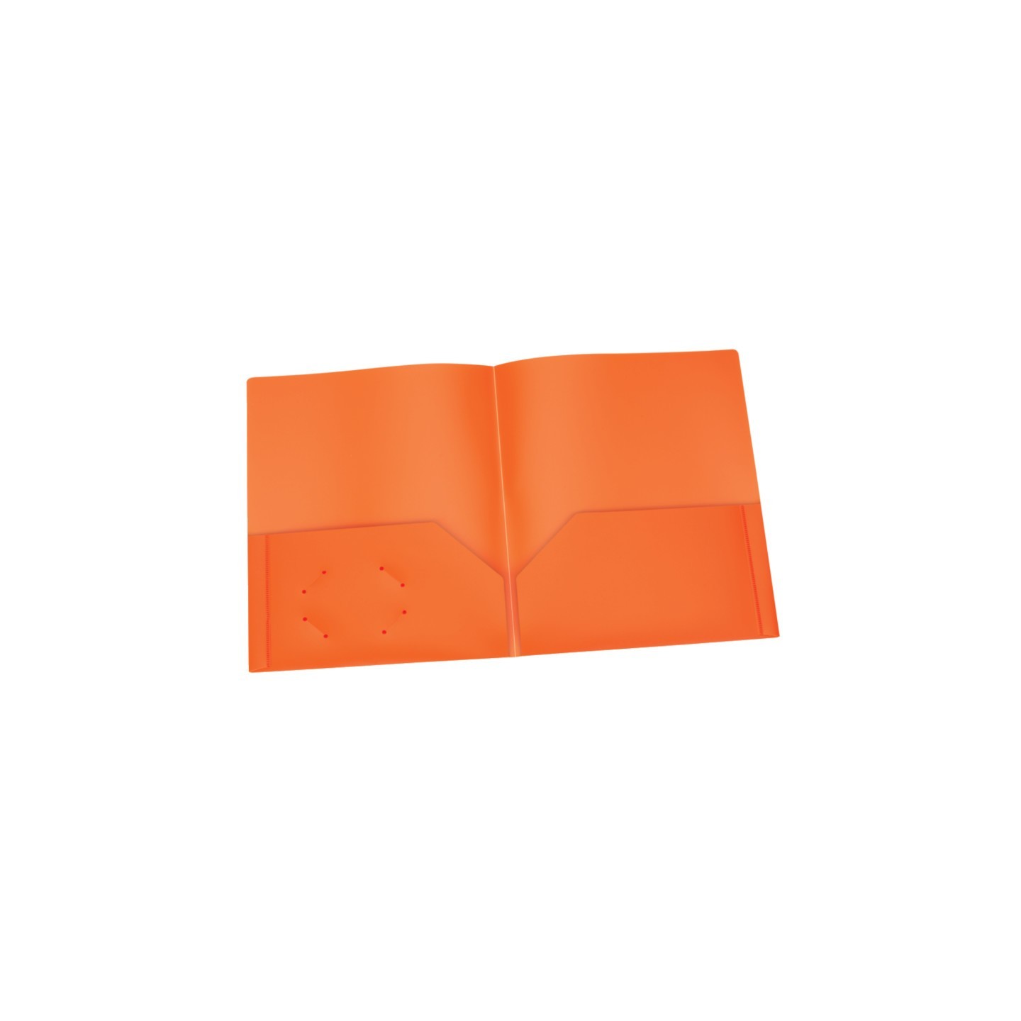 Oxford® Poly Two Pocket Portfolio, Orange, Pack of 25