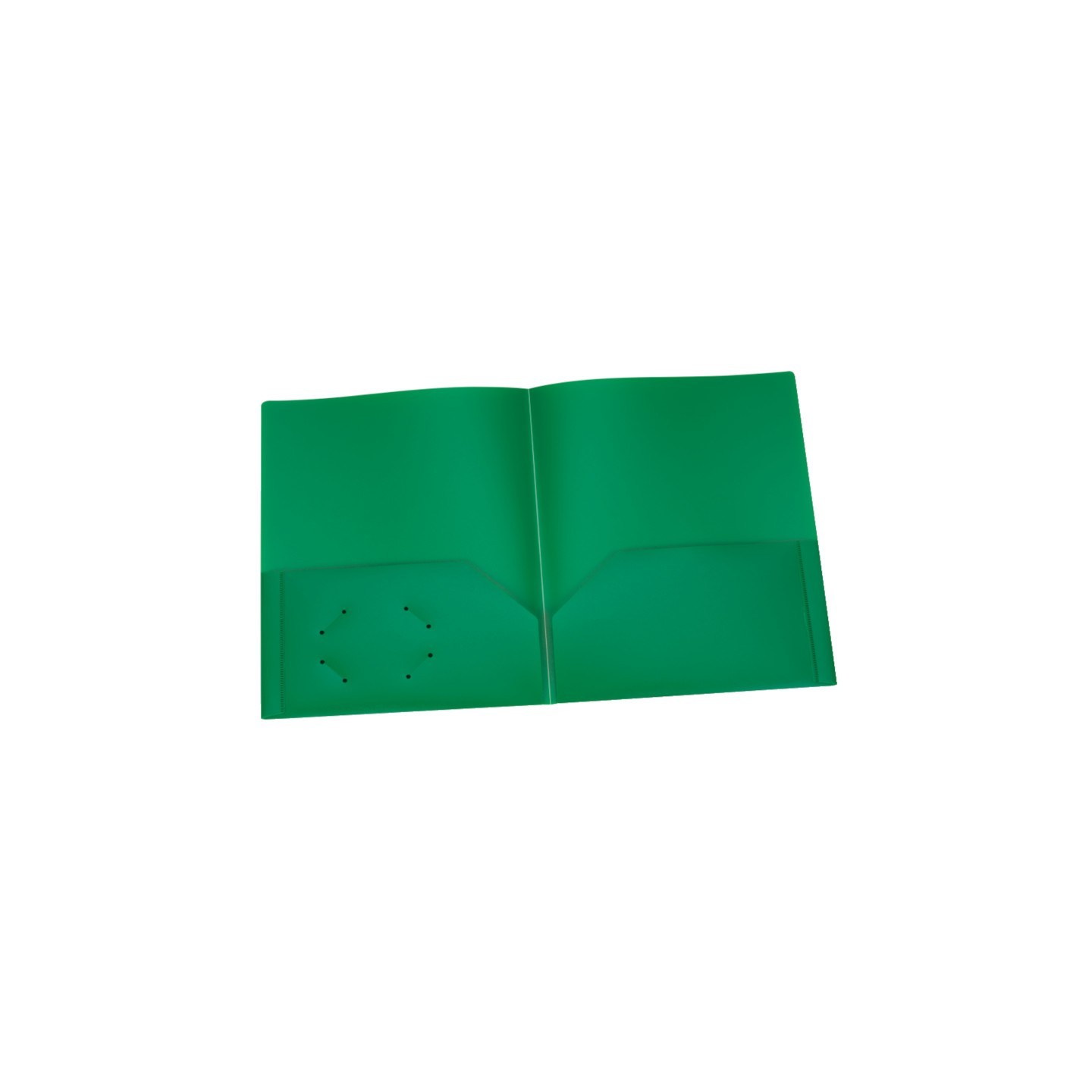 Oxford® Poly Two Pocket Portfolio, Green, Pack of 25