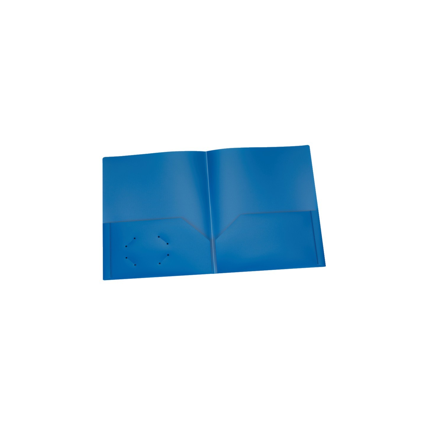 Oxford® Poly Two Pocket Portfolio, Blue, Pack of 25