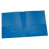 Oxford® Poly Two Pocket Portfolio, Blue, Pack of 25