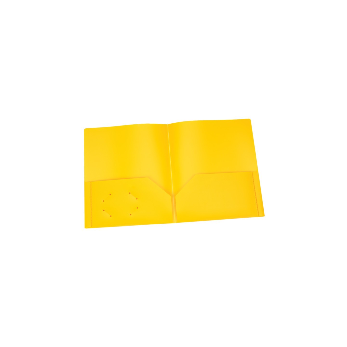 Oxford® Poly Two Pocket Portfolio, Yellow, Pack of 25