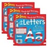 Eureka® Dr. Seuss™ Stripes Reusable Punch Out Deco Letters, 4", 217 Pieces Per Pack, 3 Packs
