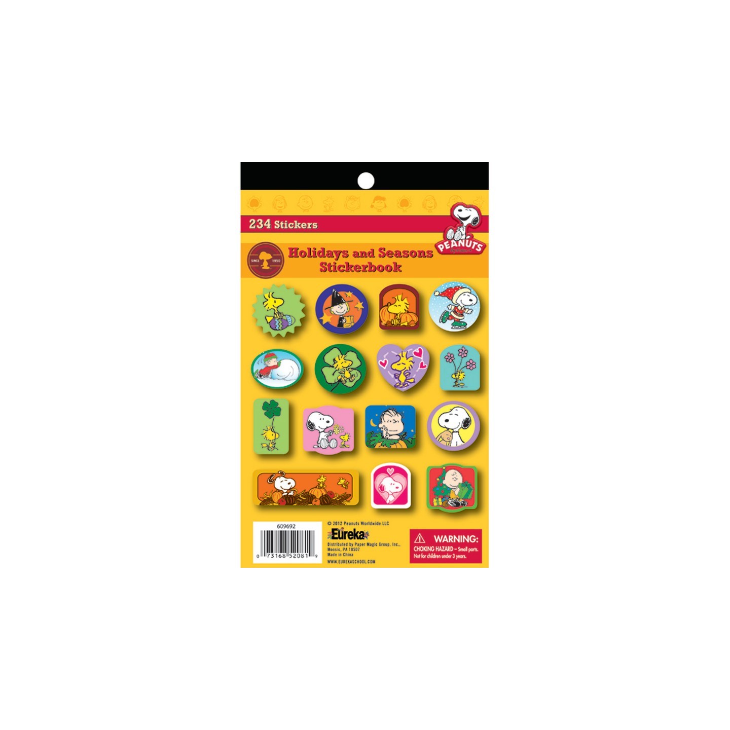 Eureka® Peanuts® Seasons and Holidays Sticker Book