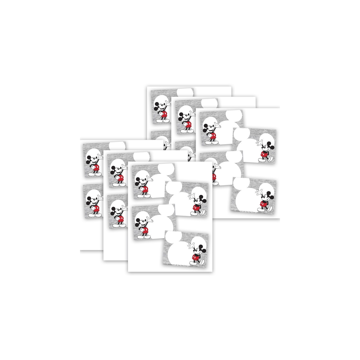 Eureka® Mickey Mouse® Throwback Self-Adhesive Name Tags, 40 Per Pack, 6 Packs