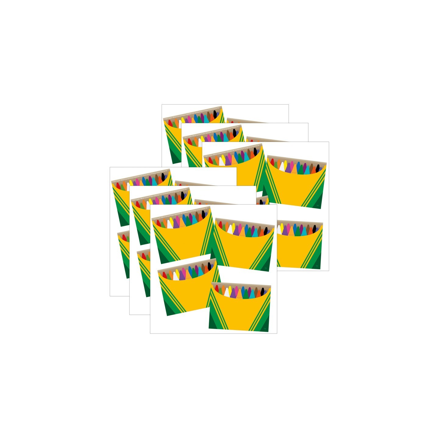 Eureka® Crayola® Name Tags, 2-7/8" x 2-1/4", 40 Per Pack, 6 Packs