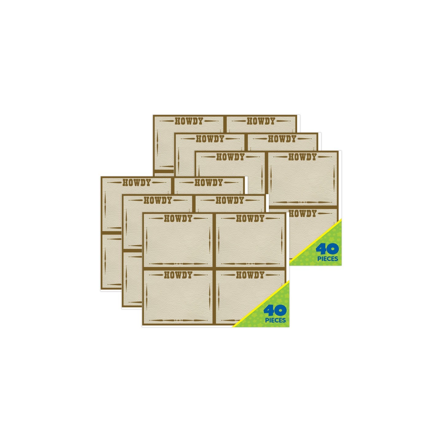 Eureka® Wild Wild Classroom Name Tags, 2-7/8" x 2-1/4", 40 Per Pack, 6 Packs