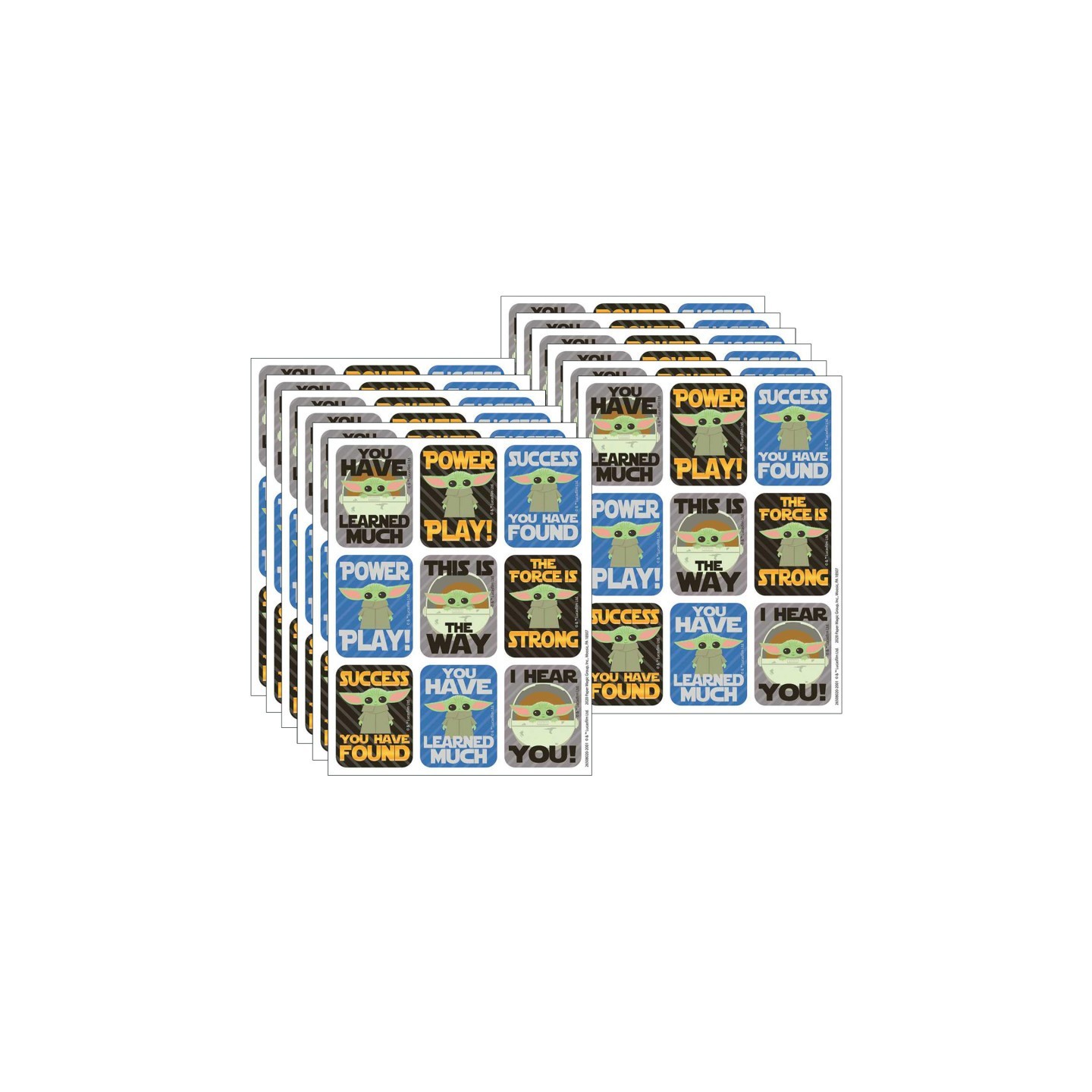 Eureka® Star Wars™ The Mandalorian Giant Stickers, 36 Per Pack, 12 Packs