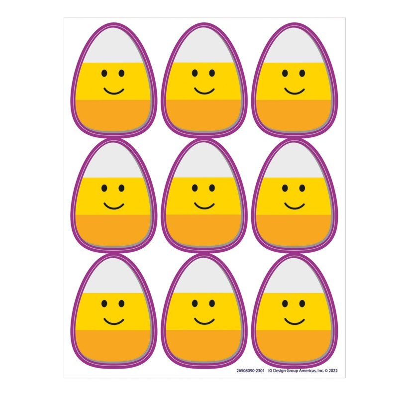 Eureka® Candy Corn Giant Stickers, Pack of 36