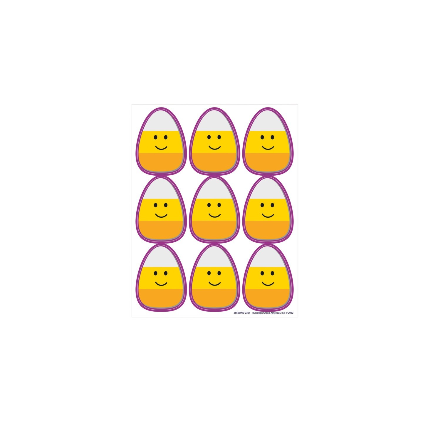 Eureka® Candy Corn Giant Stickers, Pack of 36