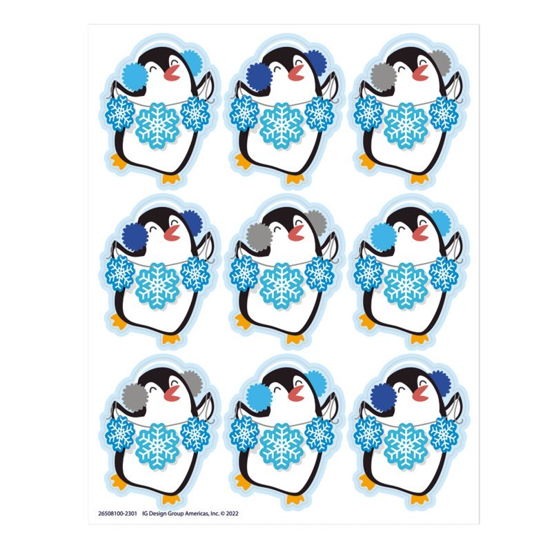 Eureka® Winter Penguin Giant Stickers, Pack of 36