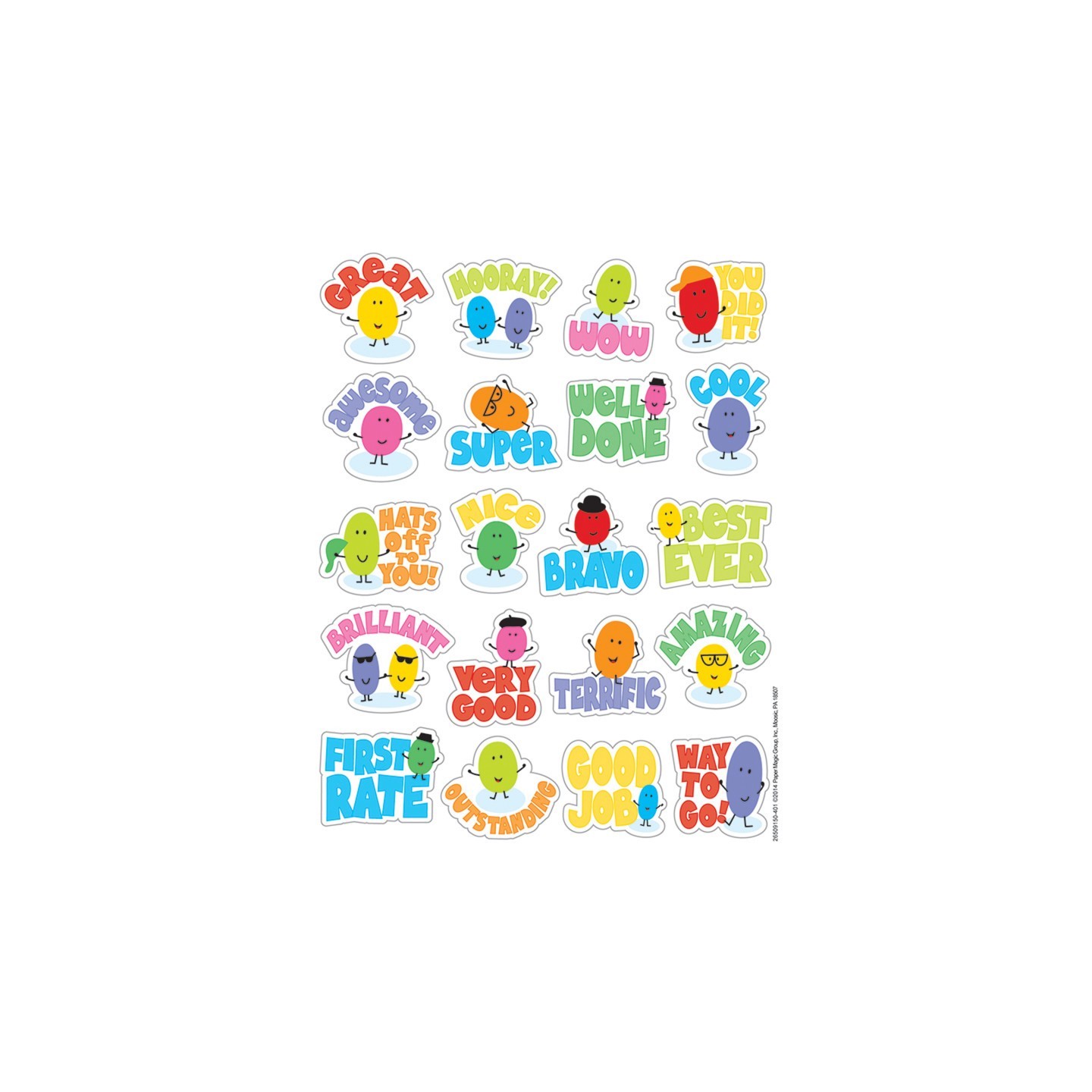 Eureka® Jelly Beans Scented Stickers, Pack of 80