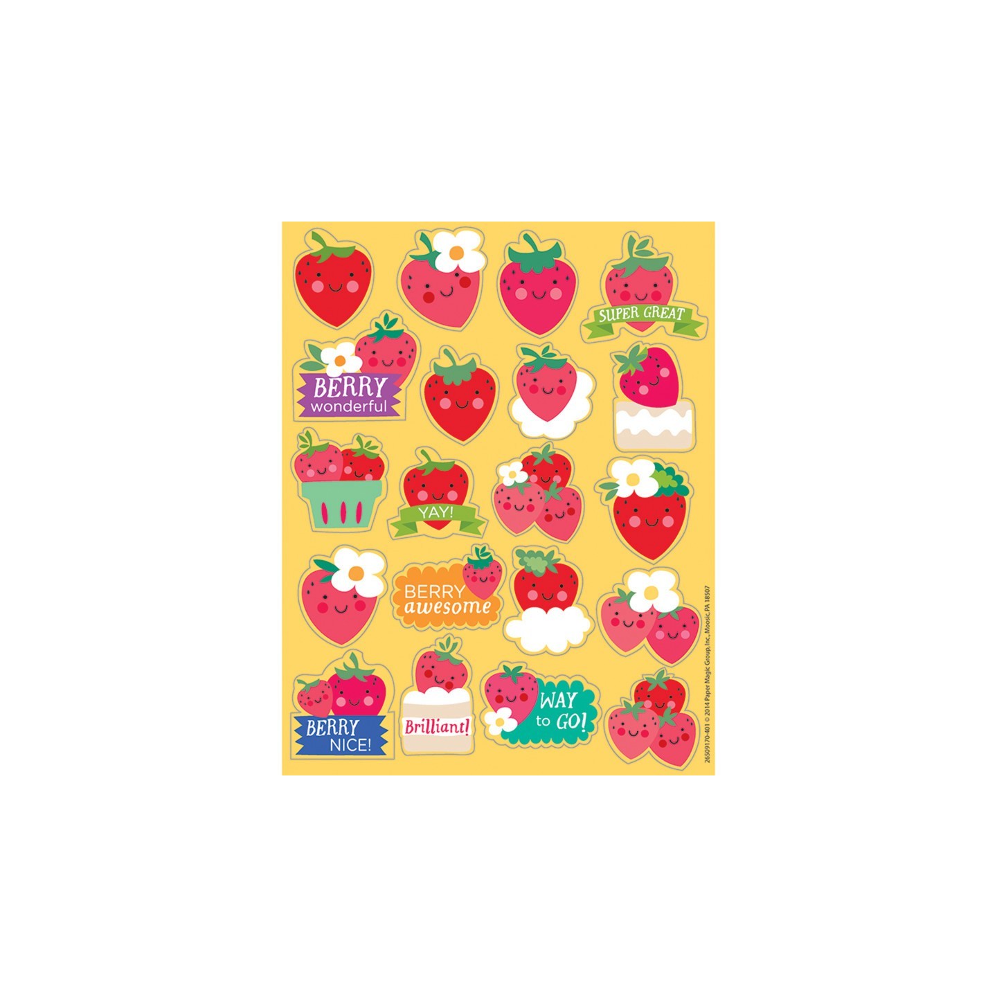 Eureka® Strawberry Scented Stickers, Pack of 80