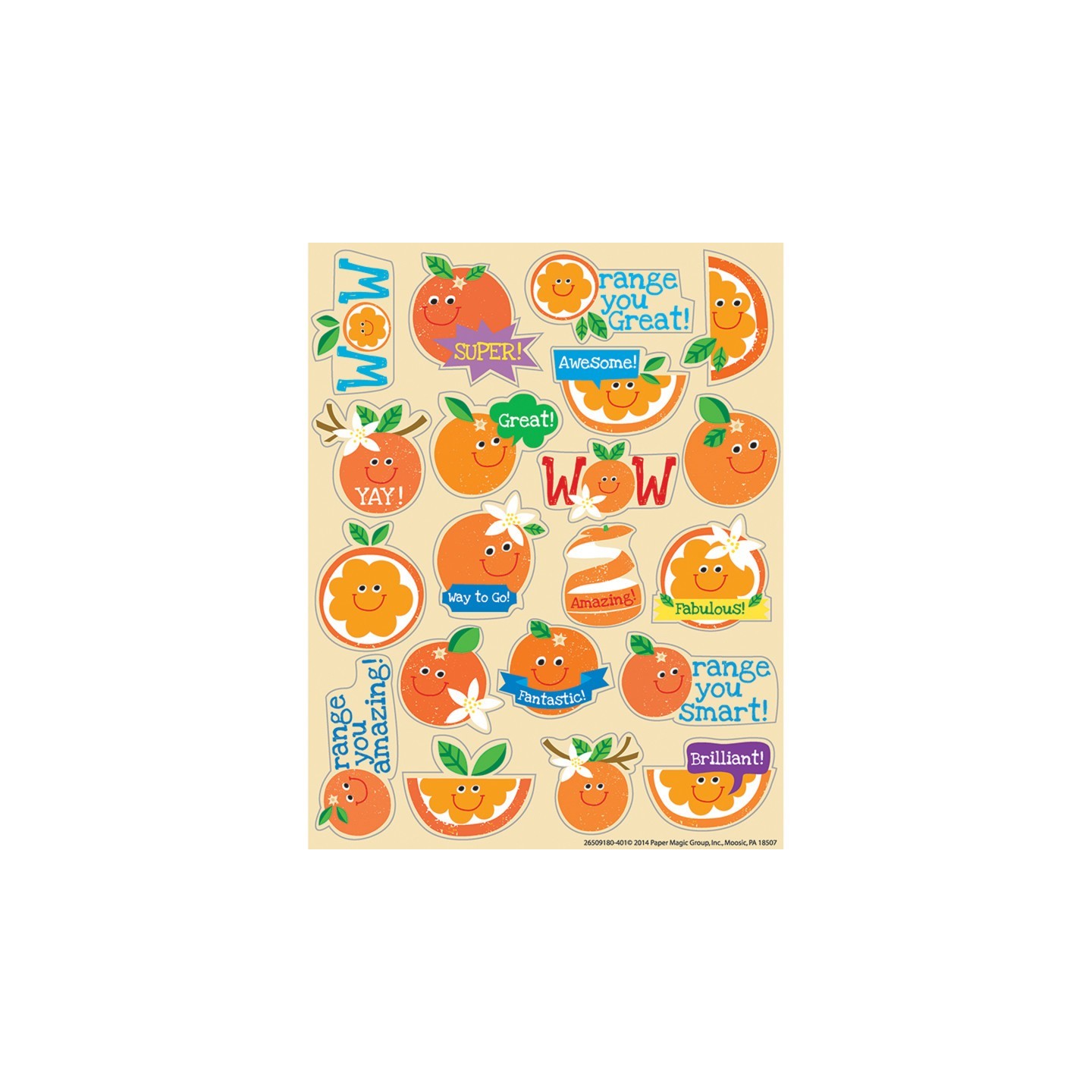 Eureka® Orange Scented Stickers, Pack of 80