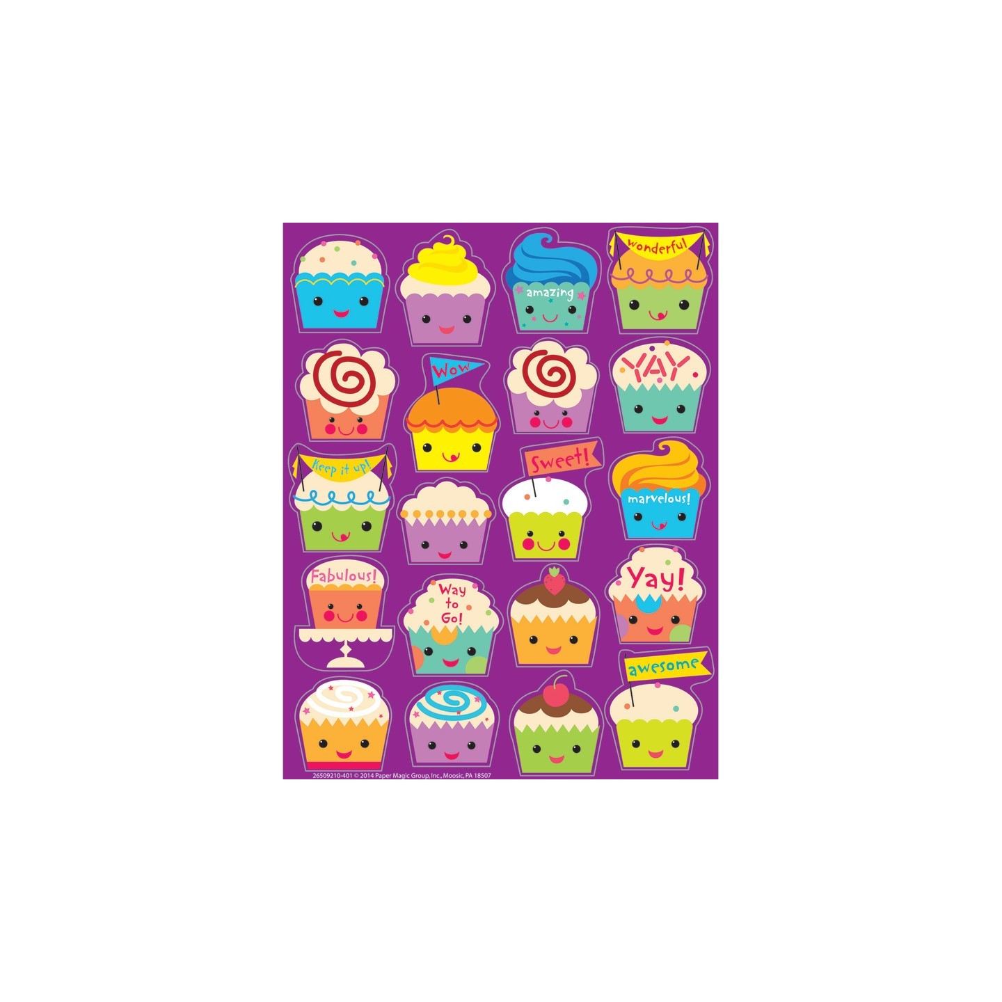 Eureka® Cupcake Scented Stickers, Pack of 80