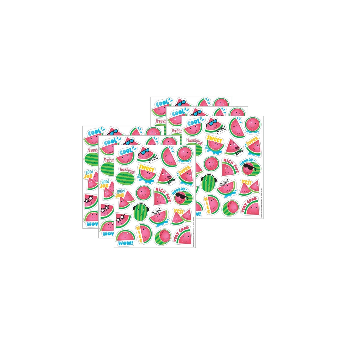Eureka® Watermelon Scented Stickers, 80 Per Pack, 6 Packs