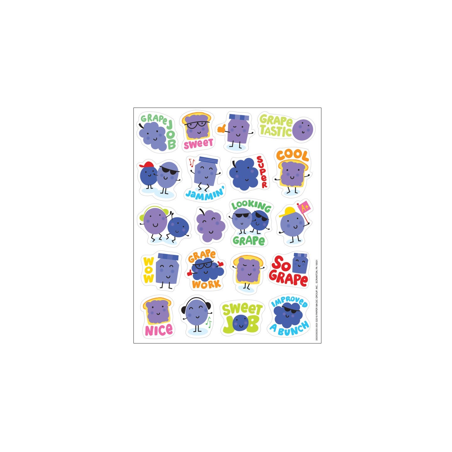 Eureka® Grape Scented Stickers, Pack of 80