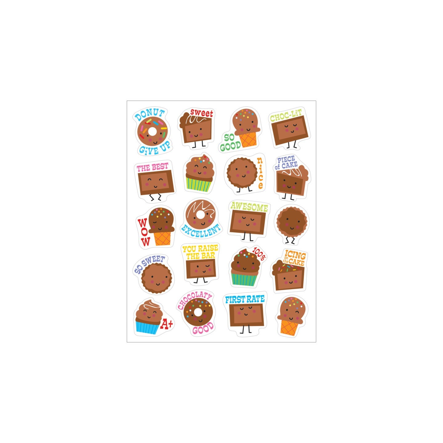 Eureka® Chocolate Scented Stickers, Pack of 80