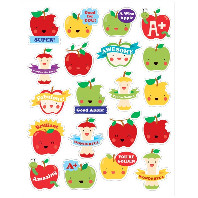 Eureka® Apple Scented Stickers, Pack of 80