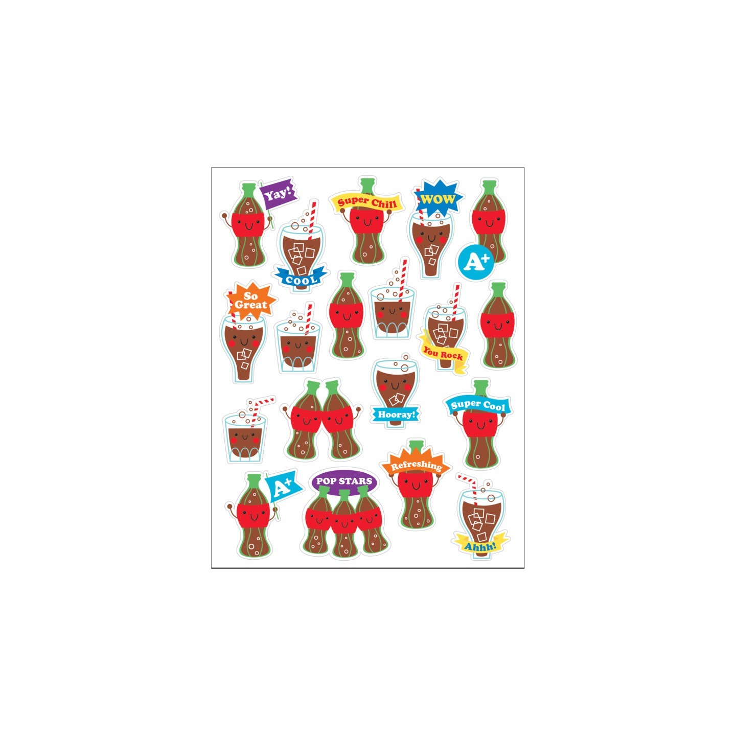 Eureka® Cola Scented Stickers, Pack of 80