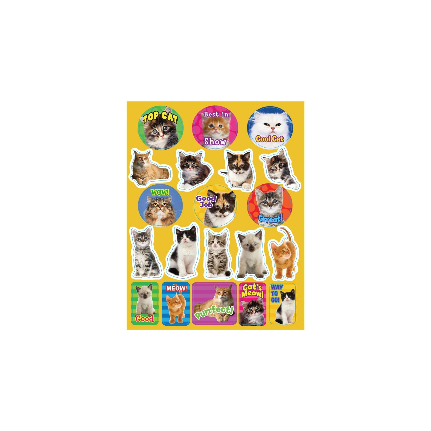 Eureka® Motivational Cats, Pack of 120