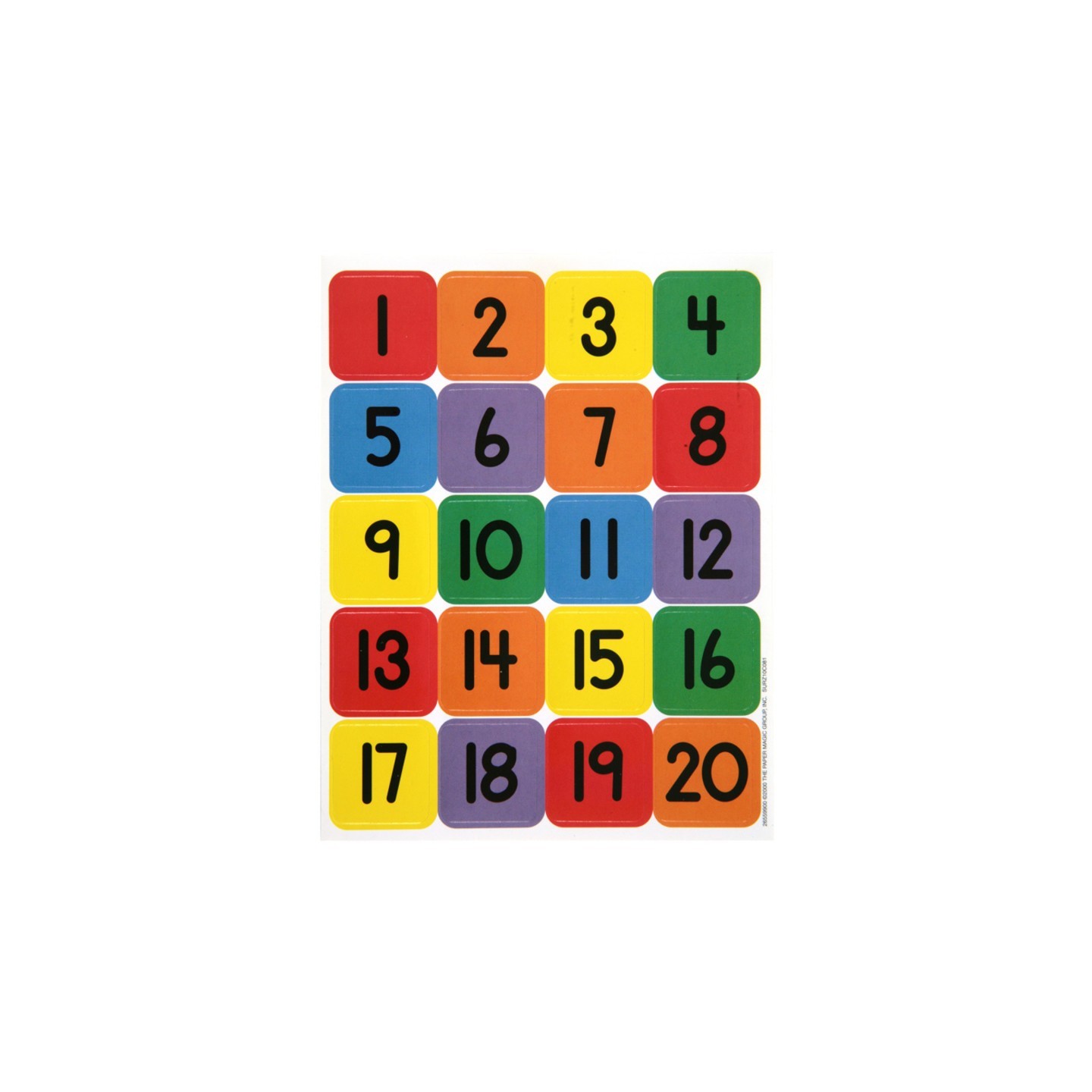 Eureka® Numbers (1-20) Theme Stickers, Pack of 120