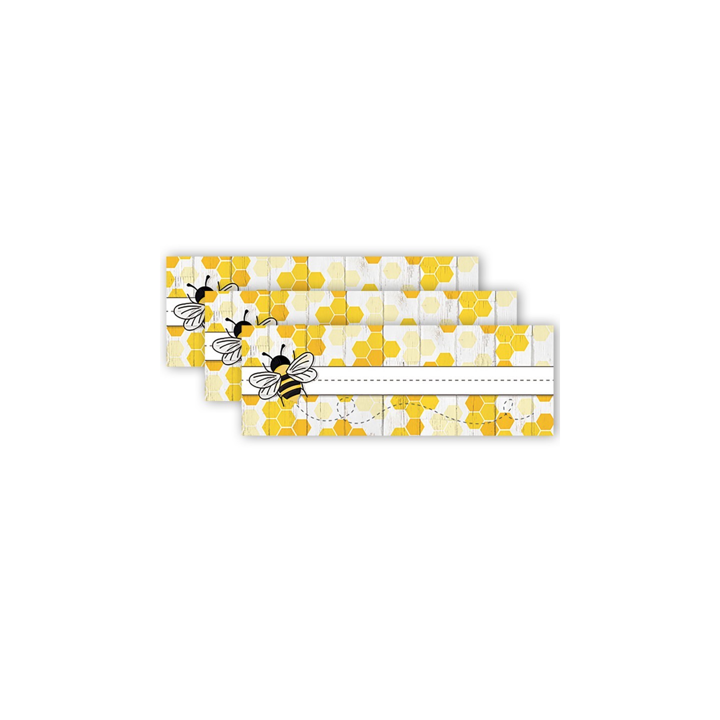 Eureka® The Hive Self-Adhesive Name Plates, 36 Per Pack, 3 Packs