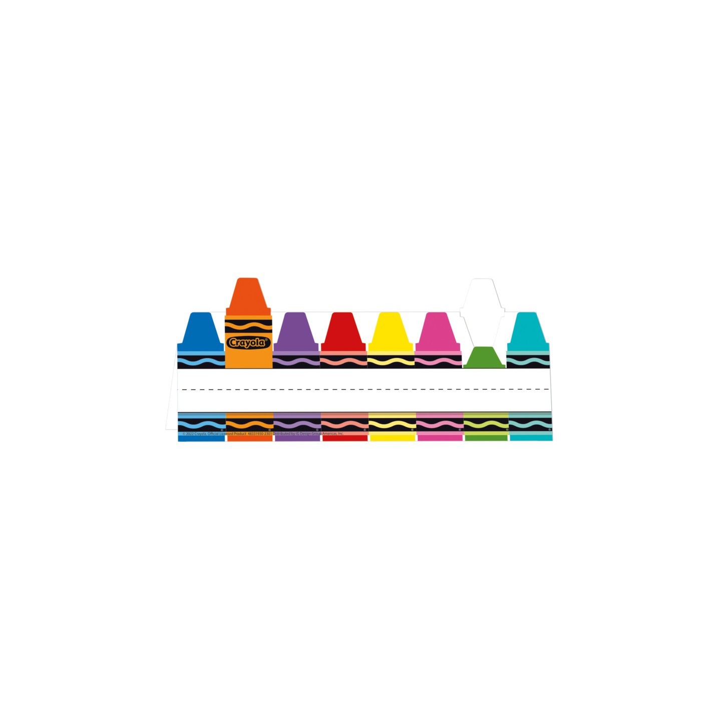 Eureka® Crayola® Tented Name Plate, 9-5/8" x 6-1/2", Pack of 36