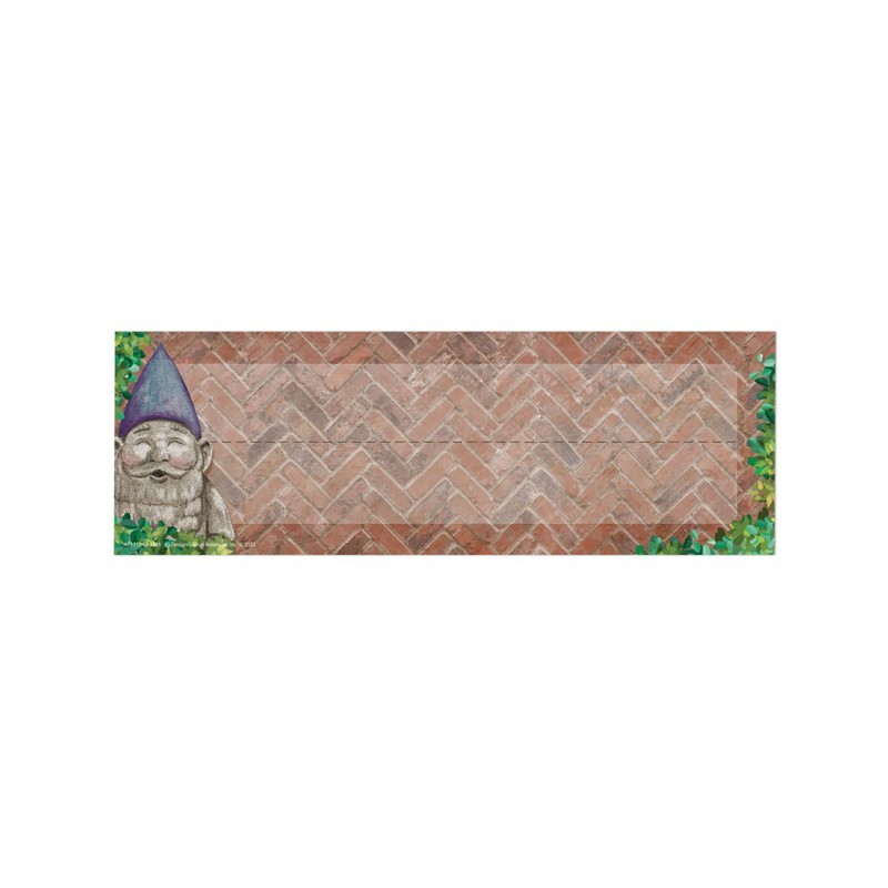 Eureka® Curiosity Garden Self-Adhesive Name Plate, 9-5/8" x 3-1/4", Pack of 36