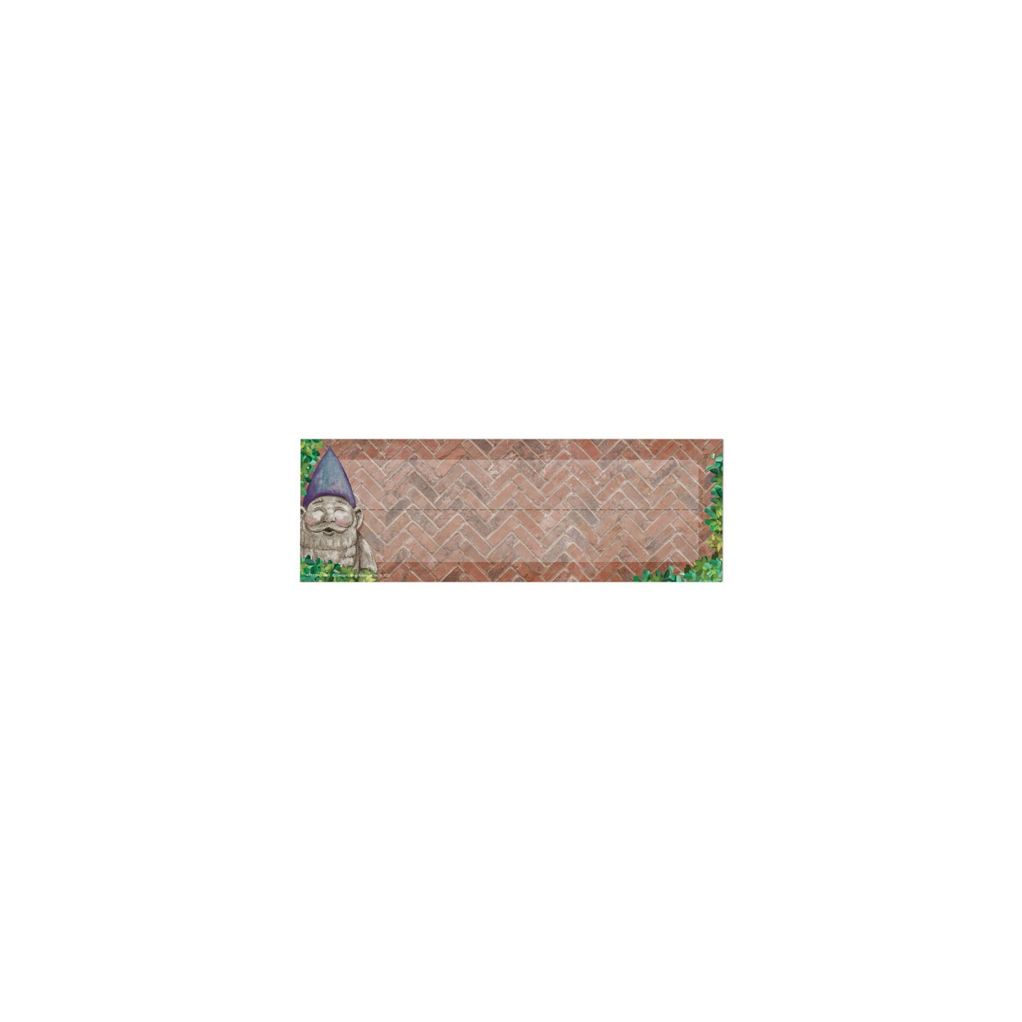 Eureka® Curiosity Garden Self-Adhesive Name Plate, 9-5/8" x 3-1/4", Pack of 36