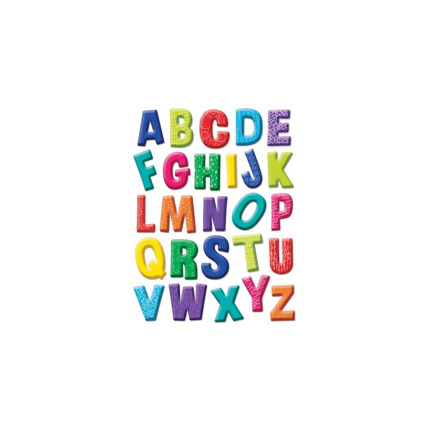 Eureka® Color My World Alphabet Window Clings, 1 Sheet