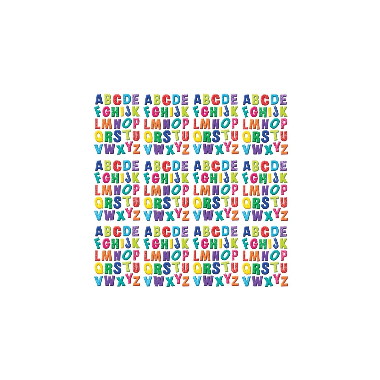 Eureka® Color My World Alphabet Window Clings, 12 Sheets