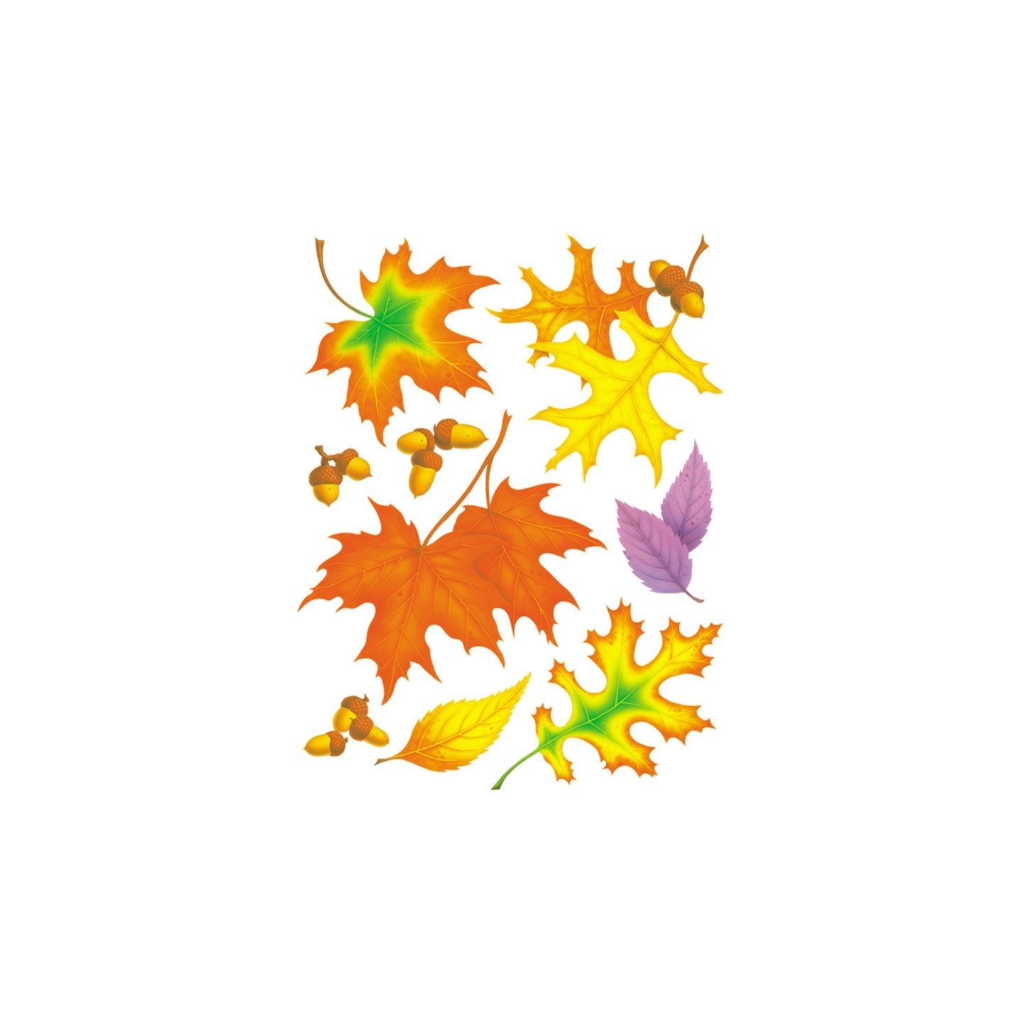 Eureka® Fall Leaves Window Clings, 1 Sheet